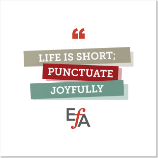 Punctuate Joyfully Posters and Art